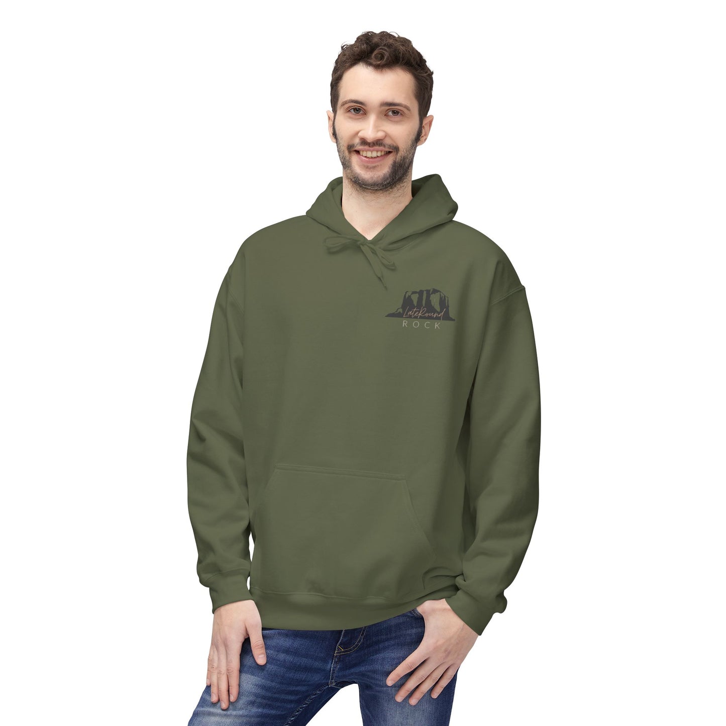 Late Round Rock branded Softstyle Fleece Hoodie