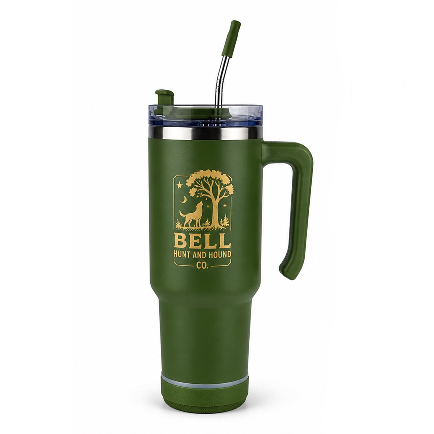 Bell Hunt and Hound 30oz Grippy Speaker Tumbler, Bluetooth Speaker Cup